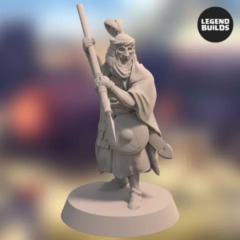 Empire of Jagrad Palace Guard - Pose 2 - 3D printable miniature – STL file by LegendBuilds