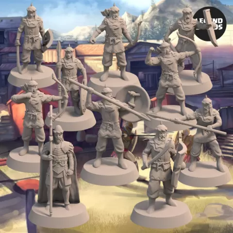 Empire of Jagrad Army Bundle (10 miniatures) - 3D Printable Miniatures – STL file by LegendBuilds