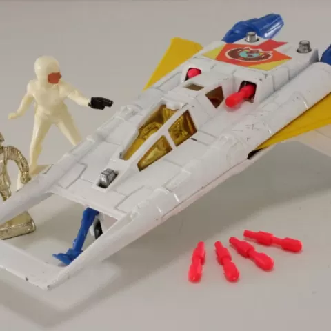 Corgi Buck Rogers Star Fighter spare parts missiles ; rockets ; wheels by Printer Fun UK