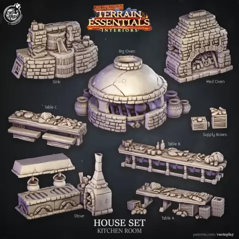 Medieval House Set (Pre-Supported)
