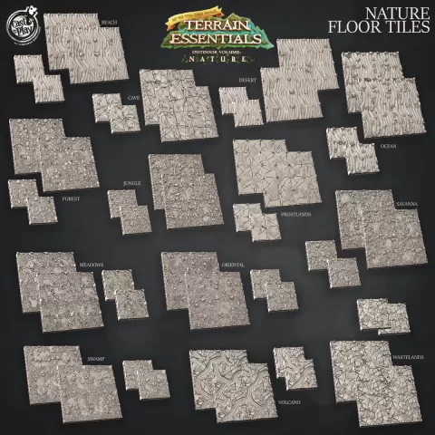 Nature Floor Tiles (Pre-Supported)