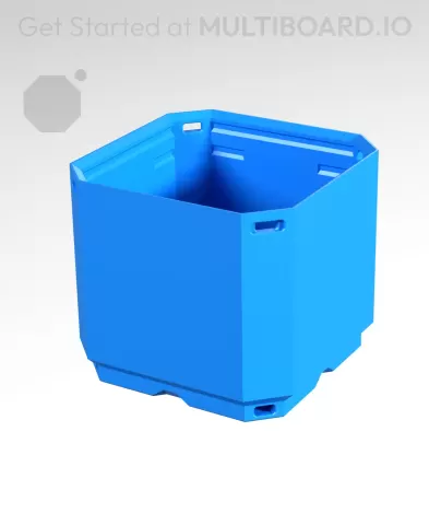 1x1x0.75 CU - Simple Walls - Multibin Shell