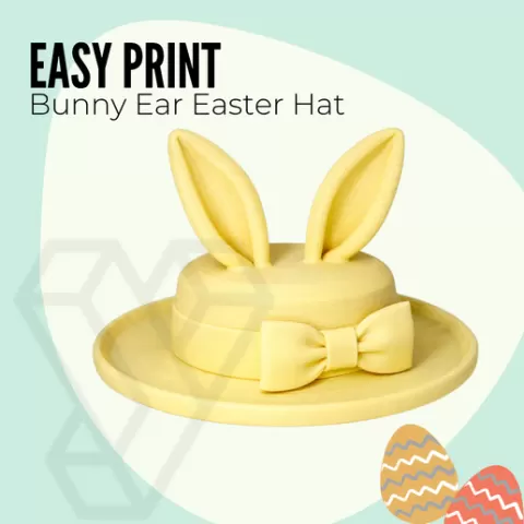 Bunny Ear Easter Hat - Fun 3D Printable Easter Decoration