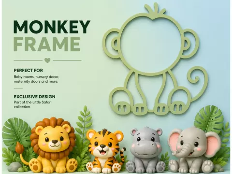 Wall Art : Monkey frame