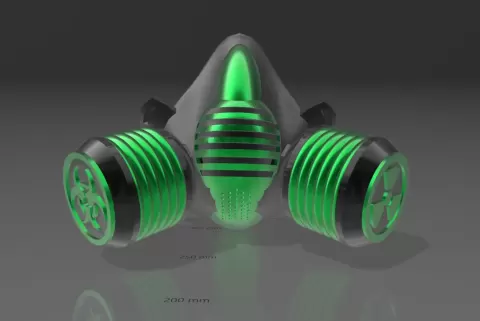gas mask 1 - Mr3DBeast