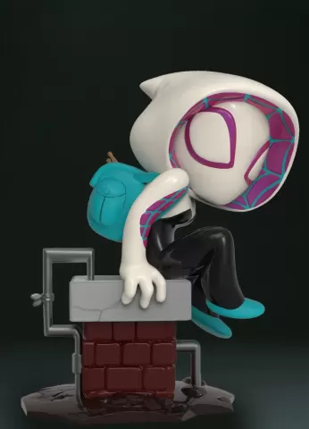 Spider-Gwen - Dynamic 3D Printed Figure