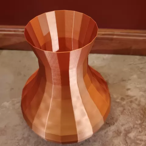 Low-Poly Copper Vase by Dan Bush