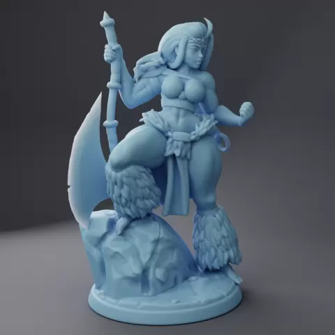 Skadi the Barbarian ( Female Goliath Barbarian / Human Fighter / Warrior ) by Twin Goddess Miniatures