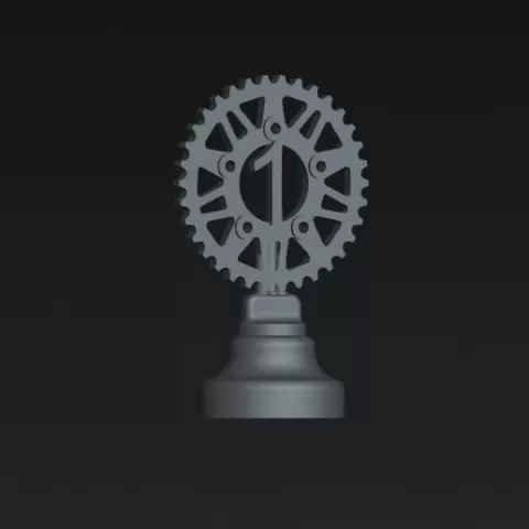 Motorcycle Sprocket Trophy - 1/24th scale