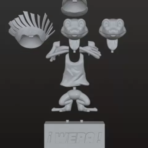 "Coqui Asombroso" customizable figurine