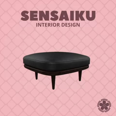 Miniature Replica 1:12 Space Copenhagen 337. AndTradition - Fly Pouf for Miniature Dollhouse - 3D Print Instant Download - Miniature Furniture Designer Series