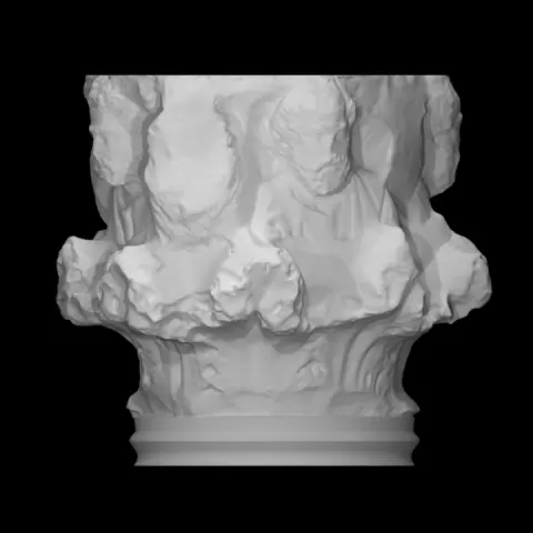 Capital with heads of evangelists by Scan The World
