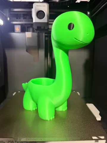Cute Long Neck Brachiosaurus Planter - with drain