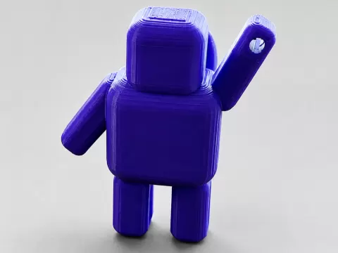 Waving Astronaut Toy Keychain