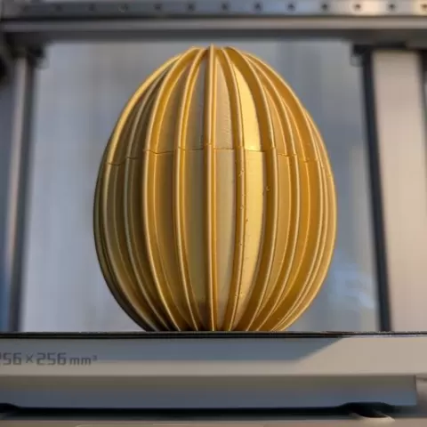 Designer Easter Egg / Gift Box (2-Part) Ribbed Look – STL