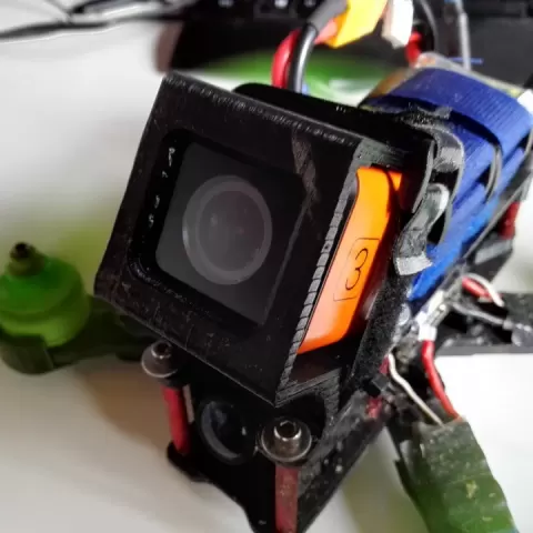 Action Cam mount for racing drone by Jonathan