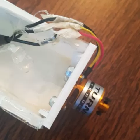 Motor Maunt for turning c204-1600KV in 80% flytest power pack by Hector Andres Lazcano Gonzalez