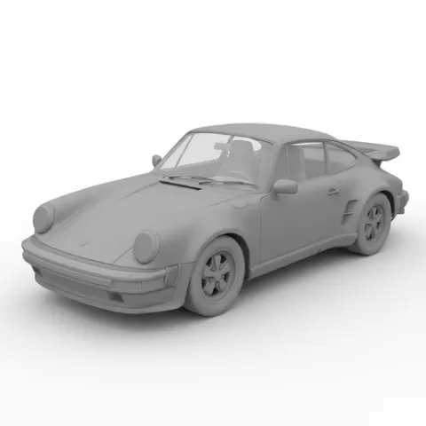 Porsche 911 Turbo 3.3 diorama, vehicle, truck, car model, drift car, automobile, hypercar, sports car, garage, car 3D, classic car, vintage car, race car, SUV, muscle car, car STL, JDM, supercar, pickup, car