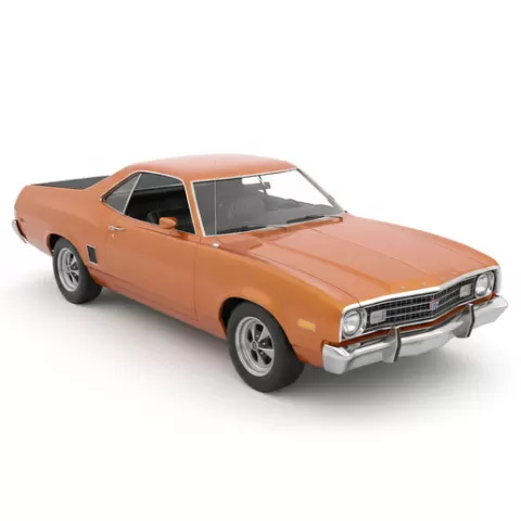 Ford Ranchero GT vehicle, diorama, garage, race car, JDM, car 3D, car, hypercar, vintage car, pickup, drift car, classic car, car STL, truck, muscle car, car model, SUV, sports car, automobile, supercar