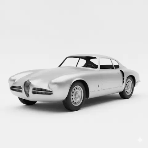 Alfa Romeo 1900 prototype easy to print car, beginner friendly car STL, hybrid car STL, drift legend car STL, pickup truck STL, cartoon car STL, modern hypercar STL, jeep style STL, Hot Wheels scale car STL, JDM car STL, supercar STL, race car STL, 4