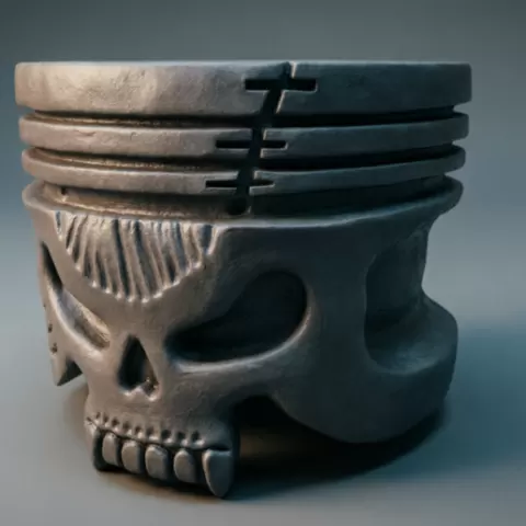 Forklift cap, piston