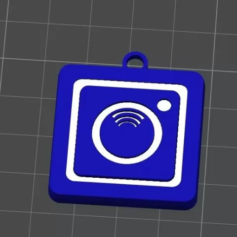 NFC instagram keychain