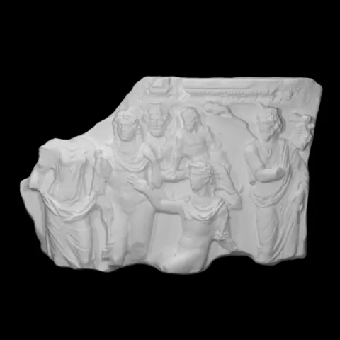 Sarcophagus Gragment: Endymion receives the Moon Goddess Selene by Scan The World