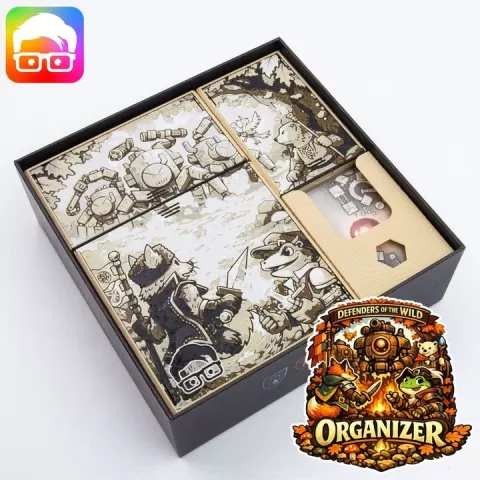 Defenders of the wild organizer by @ammedia3d [tabletop board game inserts sku: DOTW001] by am-media.biz