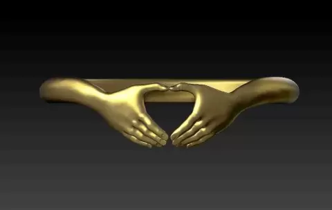 love hand ring - IMRAN CAD DESIGNER