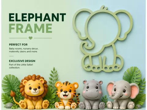 Wall art : Elephant frame