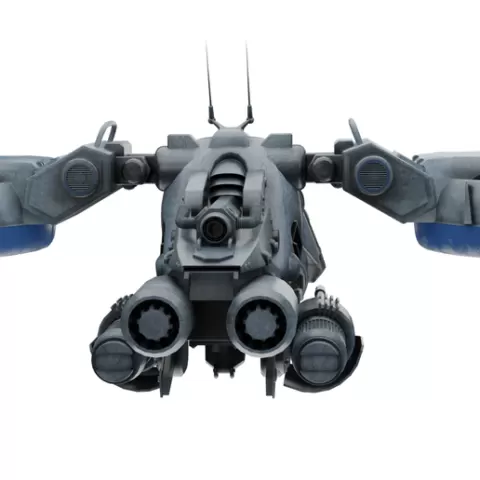 Titan-X7: Heavy VTOL Tactical Dropship - Futuristic Aerial Transport (PBR)