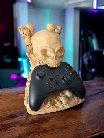 support manette "skull throne" - Pioss3D