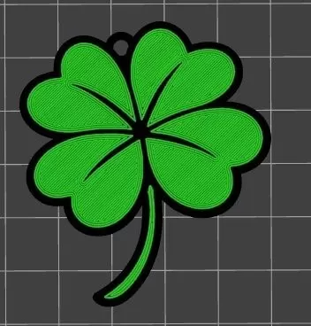 4 (FOUR) LEAF CLOVER KEYCHAIN