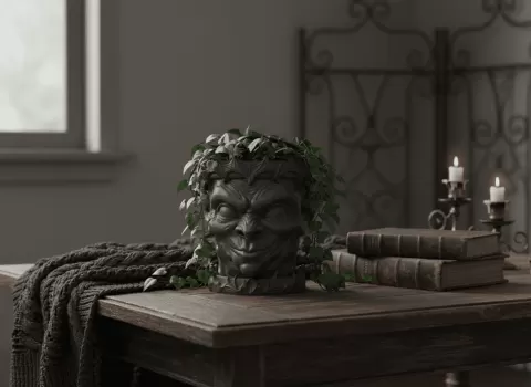 cragface gargoyle plant pot