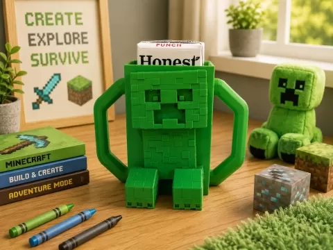 MC Creeper Juice Box Buddy / Holder