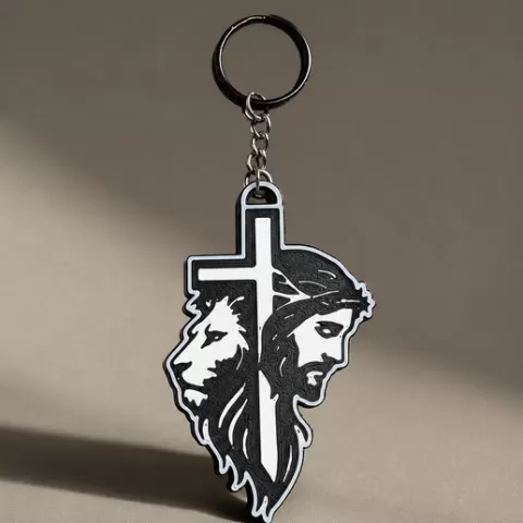 Jesus keychain