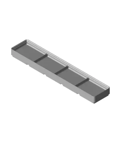 Divider Box 5x1x2 4-Compartment.stl