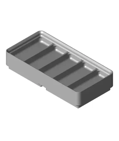 Divider Box 2x1x2 5-Compartment.stl