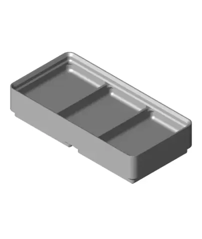 Divider Box 2x1x2 3-Compartment.stl