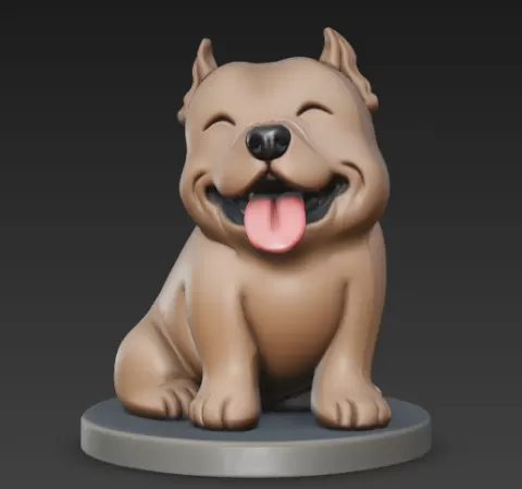 pitbull chibi