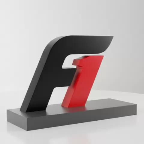 Formula 1 Logo 3D Sculpture