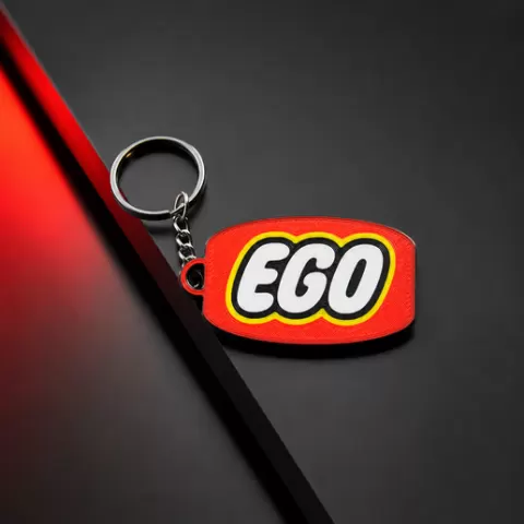 EGO-inspired keychain
