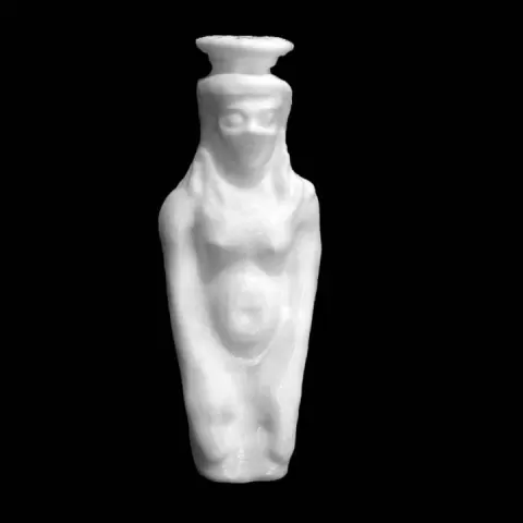 Vase in the form of a kneeling male figure at The British Museum, London by Scan The World