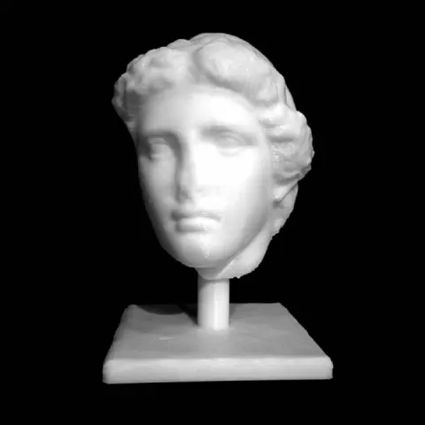 Veiled Female Head from an Athenian Grave Stelae at The British Museum, London by Scan The World