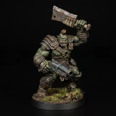 Orc Dueller - Iron-Jaw Orc Brutes - The Ashland Vanguard (1 Grimdark Sci-Fantasy Miniature STL Set for 32mm Tabletop RPG)