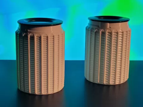 Super fast silica gel desiccant spool container - vase mode