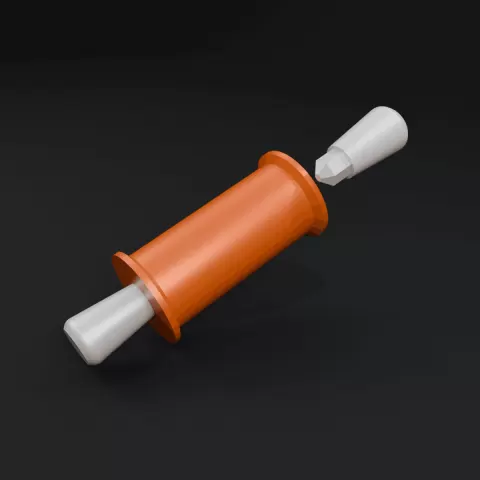 Yet another clay rolling pin (65 mm)