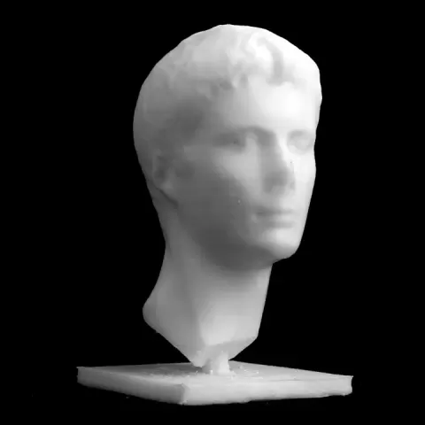 Head of Emperor Augustus at The British Museum, London by Scan The World