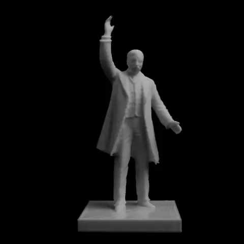 Theodore Roosevelt statue at Theodore Roosevelt Island, USA by Scan The World