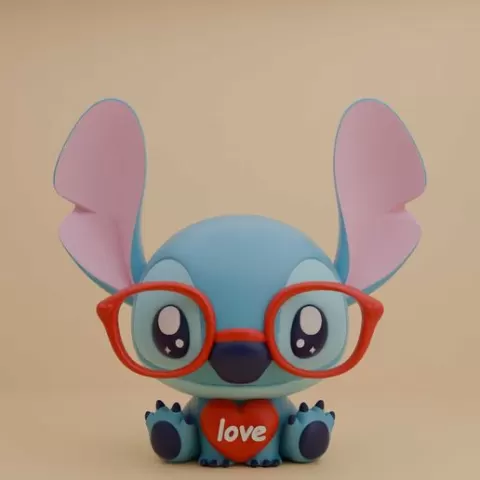 Stitch valentine figure